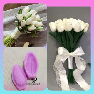 کد ۰۱۲۵ وینر گلبرگ لاله برجسته فومی دسته گل